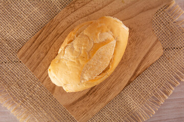 Fototapeta premium French Bread (Brazilian Pao Frances) Top View