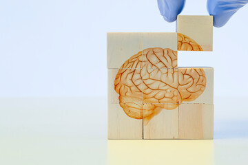 Concept for mental health, alzheimer awareness, seizure disorder, happy hormones, brain chemicals,...