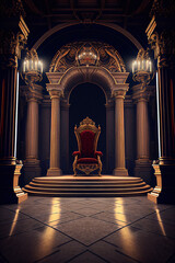 Royal Throne Room - Generative Ai	