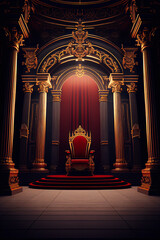 Royal Throne Room - Generative Ai	