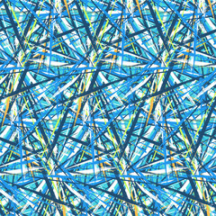 Colorful brushstrokes in blue