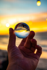 Aerial of Gili Trawangan beach in Lombok, Indonesia