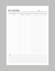 Bill Tracker. 