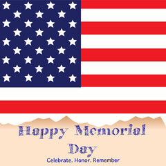 Memorial Day Background Design.used on memorial day events in the United States.