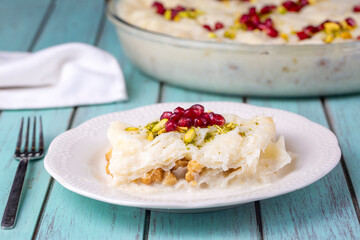 Turkish Traditional Ramadan Dessert Gullac