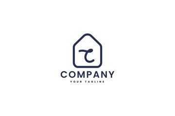 T House Monoline Logo