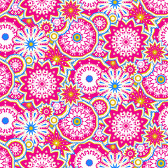 Floral colorful mandalas