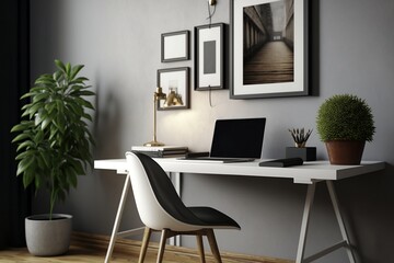New home office table with decor for yours Ideas in 8k