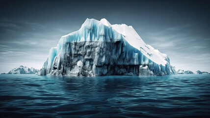 Obraz na płótnie Canvas Solo Iceberg in Antarctica