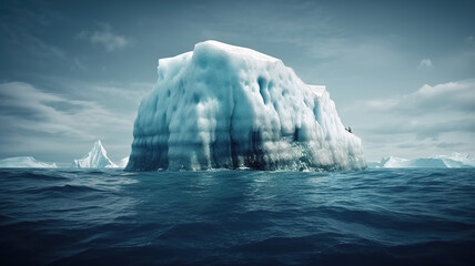 Fototapeta na wymiar Solo Iceberg in Antarctica