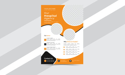 poster flyer pamphlet brochure cover design layout space for photo background, vector illustration template in A4 size