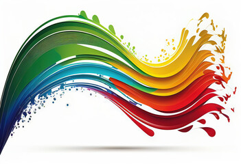 Fototapeta premium Photo colorful paint background