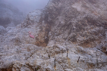 Climbing in Julian alps, Slovenia	