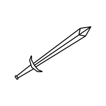 sword icon outline