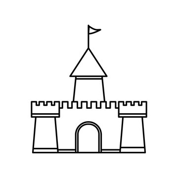 recommend clip art: castle icon outline