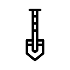 Shovel Icon Vector Symbol Design Illustration