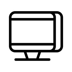 Monitor Icon Vector Symbol Design Illustration