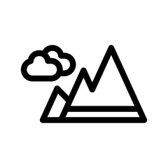 Mountain Icon Vector Symbol Design Illustration