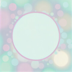 Generative AI, Pastel Dreams: Soft Bokeh Frame for a Calm Aesthetic