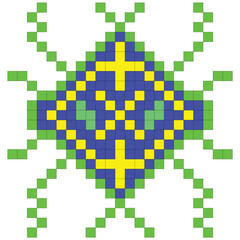 abstract pixels shapes icon