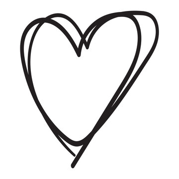 hand drawn heart icon