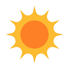Sun icon vector for your web design, logo, UI. illustration