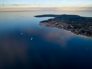 Sunset Drone Flight with Panoramas and wide angle shots from DJI Mavic 3