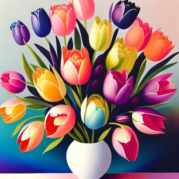bouquet of tulips