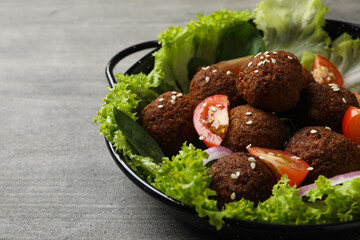 Vegetarian food concept - falafel, tasty falafel balls