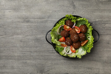 Vegetarian food concept - falafel, tasty falafel balls