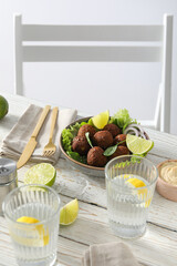 Vegetarian food concept - falafel, tasty falafel balls