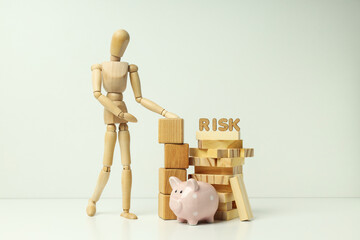 Risk protection and eliminating the risk, business and life concept