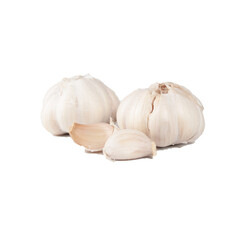 garlic isolated on white background