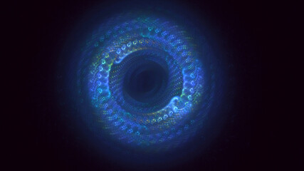 3D rendering abstract round light background