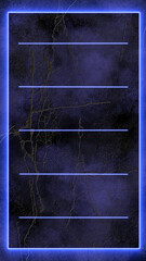 [縦型]罫線の入った青いネオンの背景素材