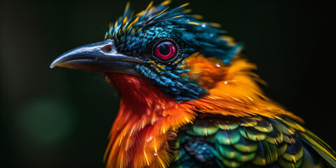 Obraz premium Close-up Colorful Bird
