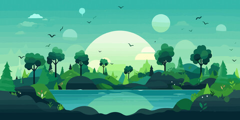 Obraz premium Hand drawn illustration for eco-friendly awareness