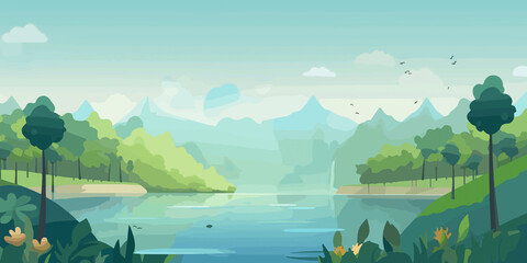 Artistic hand drawn concept of World Environment Day