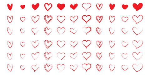 Heart Svg Bundle - Hearts Svg, Love Svg, Valentine Days Svg, Cute Heart Cut Files, Heart Icons, Dxf, Png, Eps, Heart Cricut, Heart Clipart,