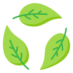 Illustration of Green Leaves Symbol design Icon