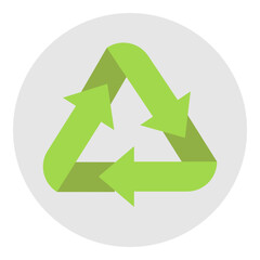 Illustration of Recycle Symbol design Icon