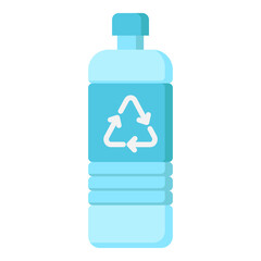 Obraz premium Illustration of Recyclable Plastic Bottle design Icon