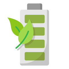 Illustration of Eco Battery design Icon