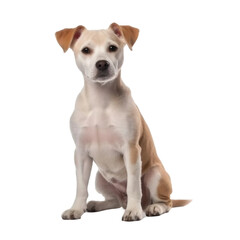 jack russell terrier puppy isolated on transparent background