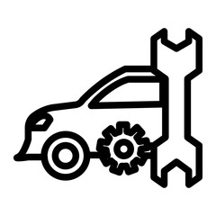  automotive line icon