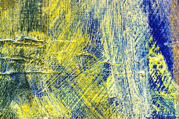 Colorful abstract oil painting art background. Texture of canvas and oil.