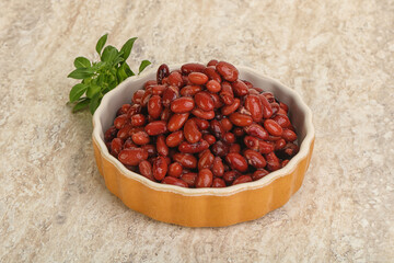 Red kidney bean in the bowl