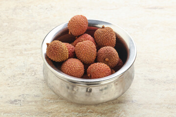 Sweet juice lychee tropical fruit