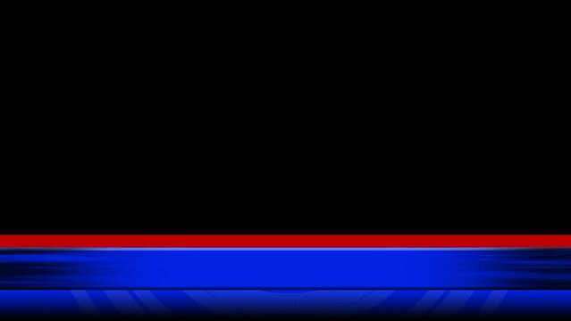 Animated lower third for news, animating in and out with alpha channel, lower third