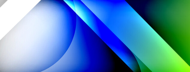 Light geometric abstract background with lines, circles